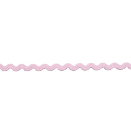 Ric Rac Polyester Trim | 50m x 8mm - Pink