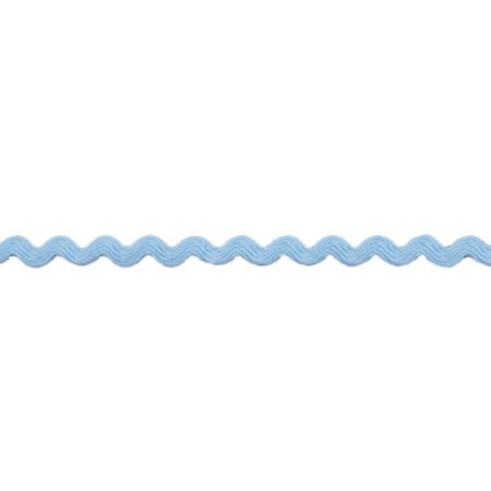 Ric Rac Polyester Trim | 50m x 8mm - Sky