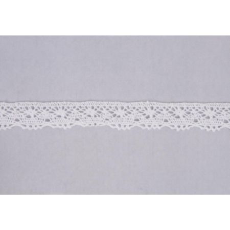 Cotton Lace Trim | 25m x 20mm - White