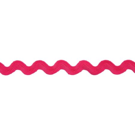 Polyester Ric Rac Trim | 25m x 14mm - Cerise