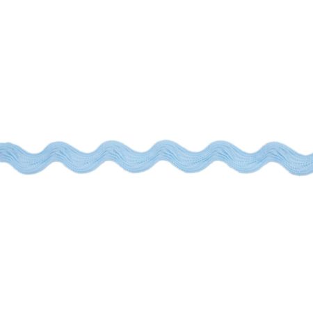 Polyester Ric Rac Trim | 25m x 14mm - Sky Blue