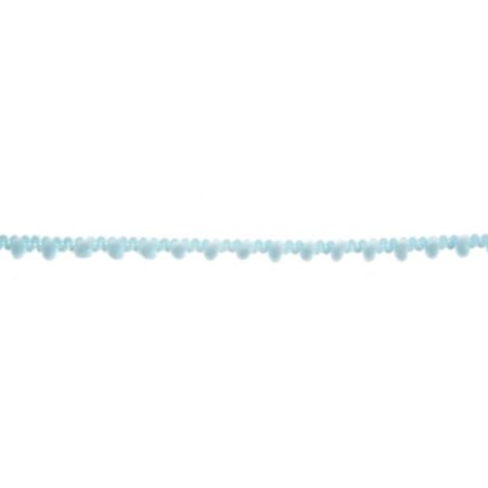 Pom Pom Trim | 27.4m x 7mm - Light Blue