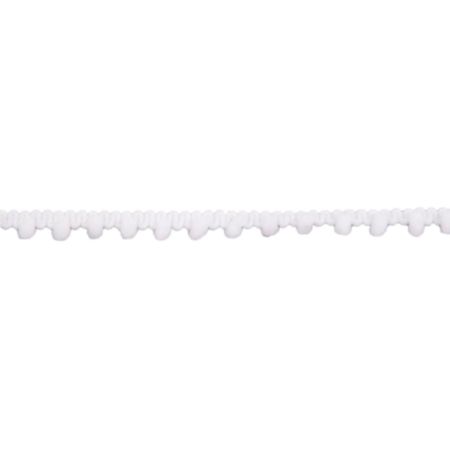 Pom Pom Trim | 27.4m x 7mm - White