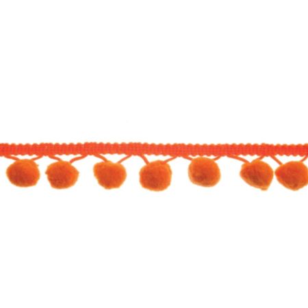 Pom Pom Trim | 18m x 20mm - Orange