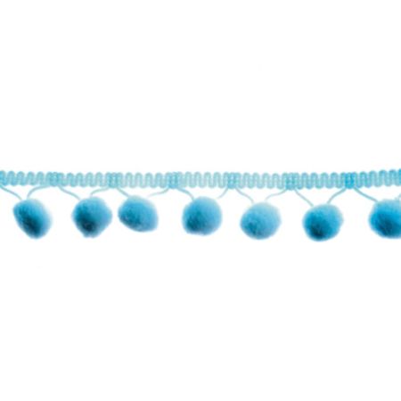 Pom Pom Trim | 18m x 20mm - Turquoise