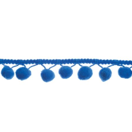 Pom Pom Trim | 18m x 20mm - Blue