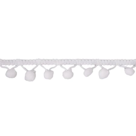 Pom Pom Trim | 18m x 20mm - White