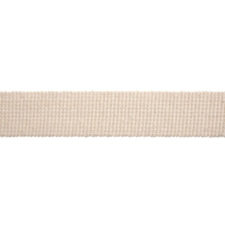 Cotton Acrylic Webbing Trim | 15m x 30mm - Natural