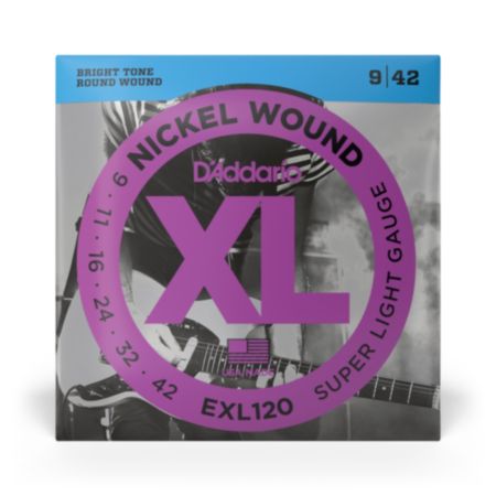 D'Addario EXL120 | Nickel Wound Electric Guitar Strings - Super-Light (09-42)