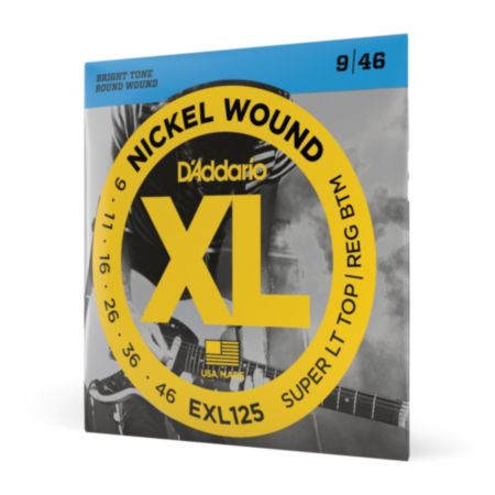 D'Addario EXL125 | Nickel Wound Electric Guitar Strings - Super Light Top/ Regular Bottom (09-46)