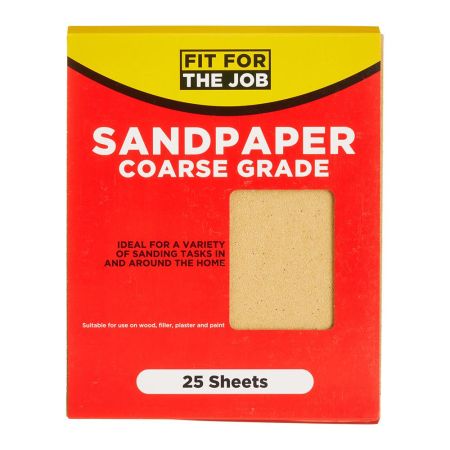 Fit For The Job 25 Sheets Coarse Grade Sandpaper