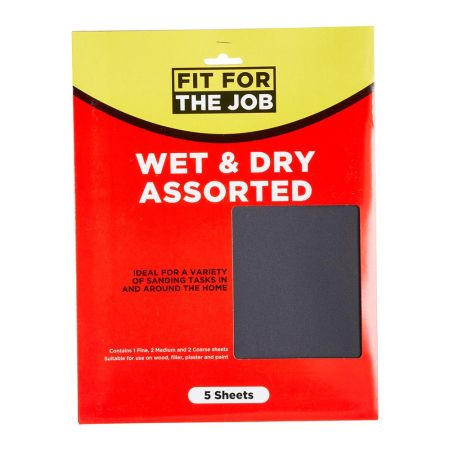 Fit For The Job 5 Sheets Assorted Grades Wet & Dry