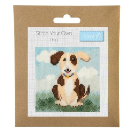 Mini Counted Cross Stitch Kit - Dog