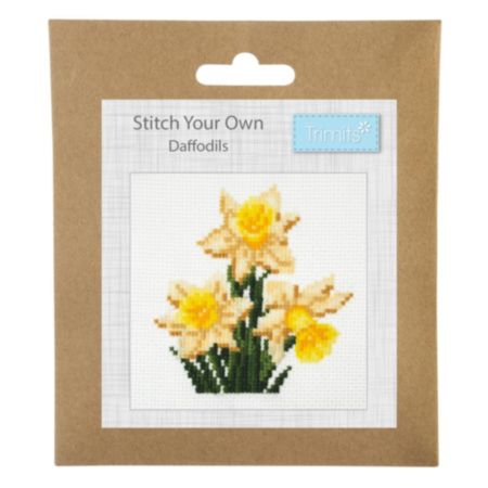 Mini Counted Cross Stitch Kit - Daffodil