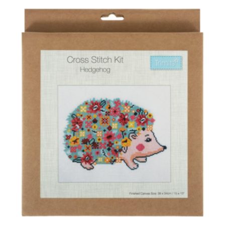 Large Counted Cross Stitch Kit - Hedgehog