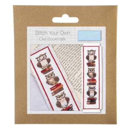 Counted Cross Stitch Bookmark Kit - Owls