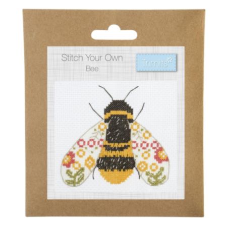 Mini Counted Cross Stitch Kit - Bee