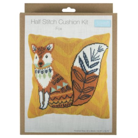 Half Stitch Cushion Tapestry Kit - Fox