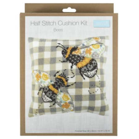 Half Stitch Cushion Tapestry Kit - Bees