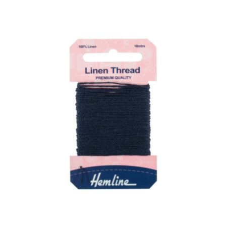 Hemline Linen Thread (10m) - Navy