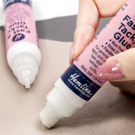 Hemline Twin Applicator Fast & Tacky Glue - Clear