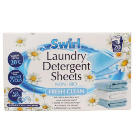 Swirl Laundry Fresh Detergent Sheets - 20 Pack