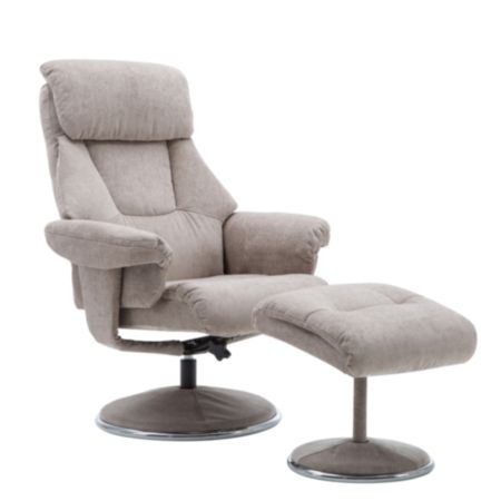 Hanover Recliner Chair & Footstool - Mist