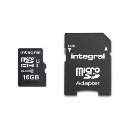 Integral™ Micro SDHC & Adapter - 16GB