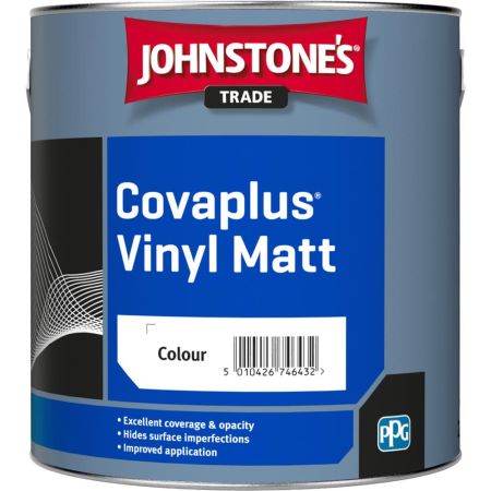 Johnstone's Trade Covaplus Vinyl Matt Paint Magnolia 2.5L