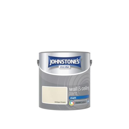 Johnstone's Wall & Ceiling Matt Paint Antique Cream 2.5L