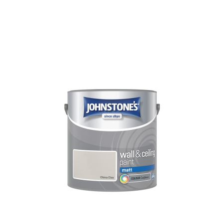 Johnstone's Wall & Ceiling Matt Paint China Clay 2.5L