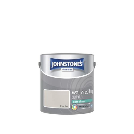 Johnstone's Wall & Ceiling Soft Sheen Paint China Clay 2.5L