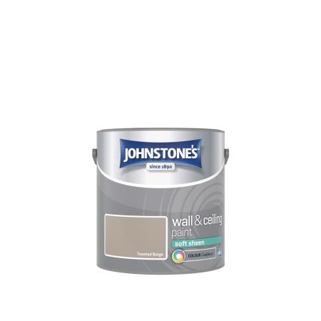 Johnstone's Wall & Ceiling Soft Sheen Paint Toasted Beige 2.5L