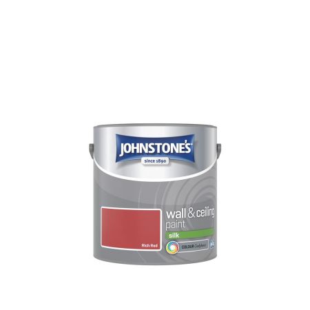 Johnstone's Wall & Ceiling Silk Paint Rich Red 2.5L