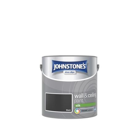 Johnstone's Wall & Ceiling Silk Paint Black 2.5L