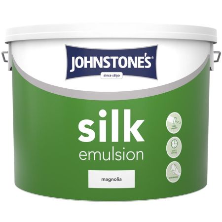 Johnstone's Contract Silk Emulsion Paint Magnolia 10L