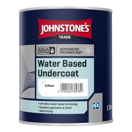 Johnstone's Trade Aqua Water Based Undercoat Dark Grey 1L