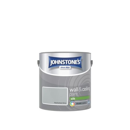 Johnstone's Wall & Ceiling Silk Paint Manhattan Grey 2.5L
