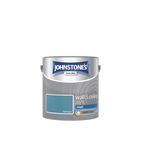 Johnstone's Wall & Ceiling Matt Paint Teal Topaz 2.5L