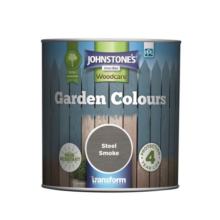 Johnstone's Garden Colours Paint Steel Smoke 1L