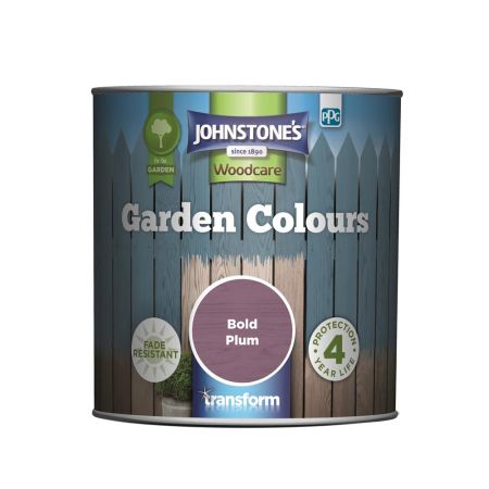 Johnstone's Garden Colours Paint Bold Plum 1L