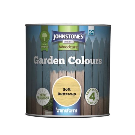 Johnstone's Garden Colours Paint Soft Buttercup 1L