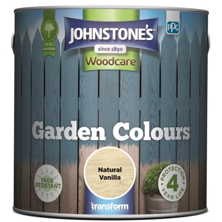 Johnstone's Garden Colours Paint Natural Vanilla 2.5L