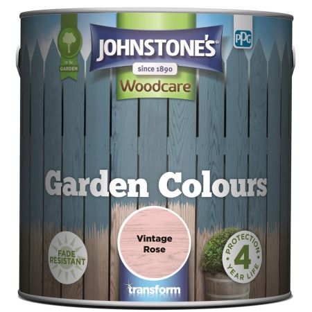 Johnstone's Garden Colours Paint Vintage Rose 2.5L