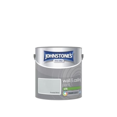 Johnstone's Wall & Ceiling Silk Paint Frosted Silver 2.5L
