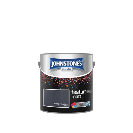 Johnstone's Feature Wall Paint Matt Midnight Sapphire 2.5L