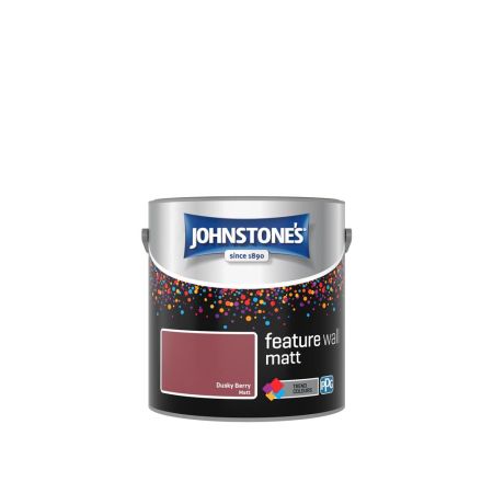 Johnstone's Feature Wall Paint Matt Dusky Berry 2.5L