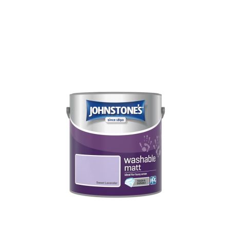 Johnstone's Washable Matt Paint Sweet Lavender 2.5L