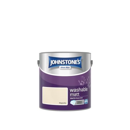 Johnstone's Washable Matt Paint Magnolia 2.5L