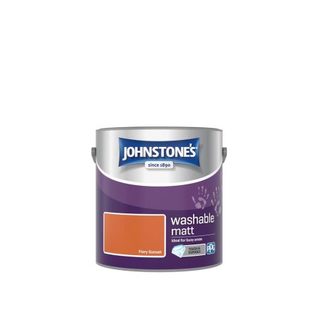 Johnstone's Washable Matt Paint Fiery Sunset 2.5L